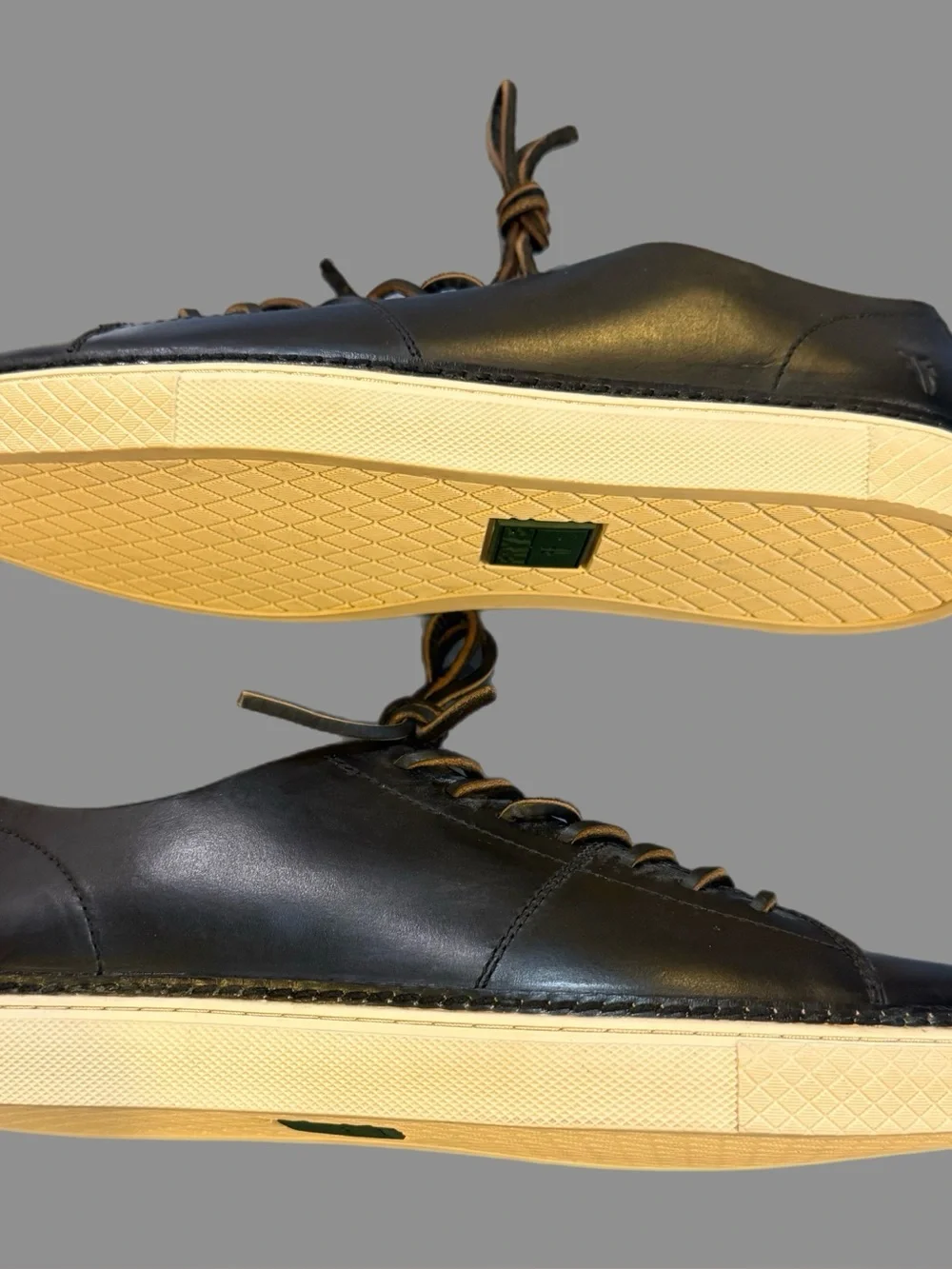 Frye Men's Black Leather Lace-Up Sneakers size 11